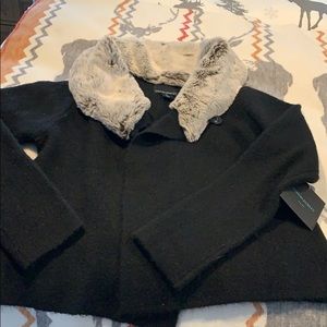 New Beautiful black open sweater